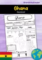 Vorschau - Arbeitsblätter - Steckbrief Ghana - Deckblatt