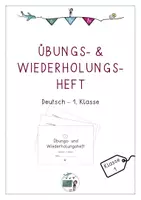 Vorschau - Arbeitsblätter - Übungs- und Wiederholungsheft 1. Klasse Deutsch - Deckblatt