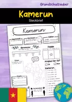 Vorschau - Arbeitsblätter - Steckbrief Kamerun - Deckblatt