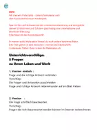 Vorschau - Arbeitsblätter - Frida Kahlo - 5 Fragen und Antworten (schneiden, kleben, schreiben) - Seite 2