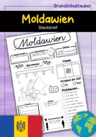 Vorschau - Arbeitsblätter - Steckbrief Moldawien - Deckblatt