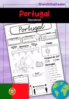 Vorschau - Arbeitsblätter - Steckbrief Portugal - Deckblatt