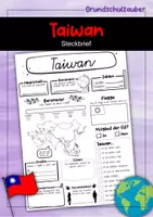 Vorschau - Arbeitsblätter - Steckbrief Taiwan - Deckblatt