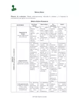 Vista previa - Evaluación - Rúbricas Debate Lenguaje - Portada