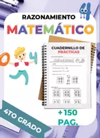 Vista previa - Unidades / Secuencias / Situaciones de Aprendizaje - CUADERNO DE PRÁCTICA RAZONAMIENTO MATEMÁTICO 4TO GRADO - Portada