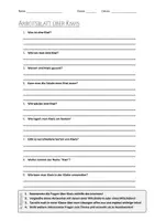 Vorschau - Arbeitsblätter - AB mit Fragen zum Thema "Kiwi" + Lösungsblatt - Deckblatt