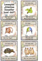 Vorschau - Spiele - Lesespiel "Haustiere" unbestimmte Artikel im Akkusativ - DaZ / DaF / Deutsch - Seite 1