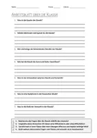 Vorschau - Arbeitsblätter - AB mit Fragen zum Thema "Klassik" + Lösungsblatt + Mindmap + Infografik - Deckblatt