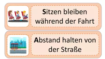 Vorschau - Poster - Verhaltensregeln im Bus - Tafelmaterial - Seite 2