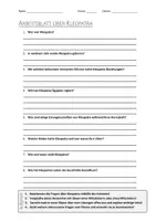 Vorschau - Arbeitsblätter - AB mit Fragen zum Thema "Kleopatra" + Lösungsblatt + Infografik - Deckblatt