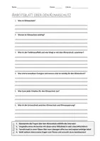 Vorschau - Arbeitsblätter - AB mit Fragen zum Thema "Klimaschutz" + Lösungsblatt + Mindmap + Infografik - Deckblatt