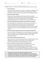 Vorschau - Arbeitsblätter - AB mit Fragen zum Thema "Klimaschutz" + Lösungsblatt + Mindmap + Infografik - Seite 3