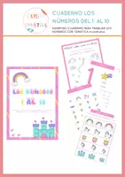 Vista previa - Unidades / Secuencias / Situaciones de Aprendizaje - CUADERNO NÚMEROS Y ACTIVIDADES, temática UNICORNIO - Portada