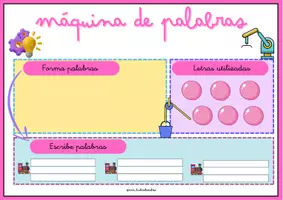 Vista previa - Hojas de trabajo - Máquina de palabras formato A3 - página 1