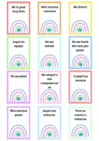 Vista previa - Tarjetas / Manipulativos - Tarjetas positivas. - página 1
