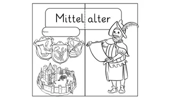Vorschau - Mal- und Bastelvorlagen - Mittelalter Lapbook-Vorlagen - Seite 3