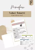 Vorschau - Arbeitsblätter - Feedback zu Dialogen - Redemittel - Deckblatt