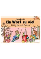 Vorschau - Arbeitsblätter - Frühjahr & Ostern - Leseübung - Ein Wort zu viel - Seite 1