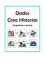 Vista previa - Juegos / Gamificación - Dados Crea Historias (IMPRIME Y ARMA) - Portada