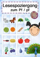 Vorschau - Arbeitsblätter - Lesespaziergang Pf - Deckblatt
