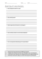 Vorschau - Arbeitsblätter - AB mit Fragen zum Thema "Knorpel" + Lösungsblatt - Deckblatt