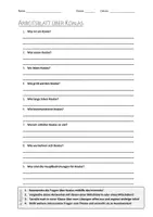 Vorschau - Arbeitsblätter - AB mit Fragen zum Thema "Koala" + Lösungsblatt + Infografik - Deckblatt