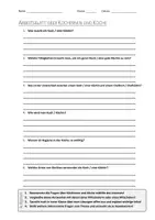 Vorschau - Arbeitsblätter - AB mit Fragen zum Thema "Köchinnen und Köche" + Lösungsblatt + Mindmap + Infografik - Deckblatt