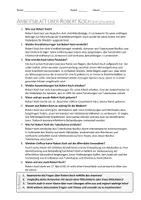 Vorschau - Arbeitsblätter - AB mit Fragen zum Thema "Robert Koch" + Lösungsblatt + Infografik - Seite 2
