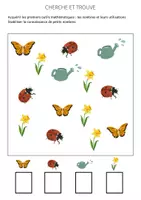 Aperçu - Feuilles d'exercices - Cherche et trouve du printemps, cycle 1 - Page 3