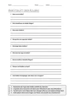 Vorschau - Arbeitsblätter - AB mit Fragen zum Thema "Kolibri" + Lösungsblatt + Infografik - Deckblatt