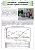 Vorschau - Arbeitsblätter - Gentrifizierung Gentrification Stadtgeographie Arbeitsblätter - Seite 1