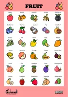 Vista previa - Tarjetas / Manipulativos - FRUIT – Visual Dictionary (30 Words) - página 1