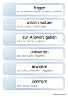 Vorschau - Mal- und Bastelvorlagen - Lernfächer zum Wortfeld "sagen" - Seite 3