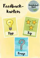 Vorschau - Bildkarten - Feedbackkarten - Top/Tipp/Frage - Deckblatt
