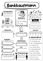 Vorschau - Arbeitsblätter - Steckbrief Bankkaufmann - Seite 1