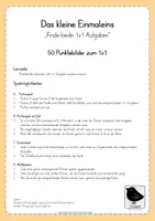 Vorschau - Arbeitsblätter - Kartei: Punktebilder zum kleinen Einmaleins - Seite 1