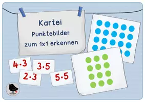 Vorschau - Arbeitsblätter - Kartei: Punktebilder zum kleinen Einmaleins - Seite 3