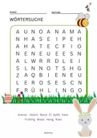 Vorschau - Arbeitsblätter - Frühlingsaufgaben/Ferienaufgaben: Buchstabensalat, Wörtersuche... 1.-2. Klasse - Seite 2