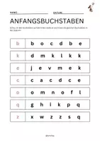 Vorschau - Arbeitsblätter - Anfangsbuchstaben/Anlaute - 1.Klasse - Seite 1