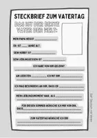 Vorschau - Arbeitsblätter - VATERTAG - Steckbrief: Geschenkidee für den Vatertag - Seite 2