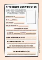 Vorschau - Arbeitsblätter - VATERTAG - Steckbrief: Geschenkidee für den Vatertag - Seite 3