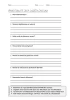 Vorschau - Arbeitsblätter - AB mit Fragen zum Thema "Kolosseum" + Lösungsblatt + Infografik - Deckblatt