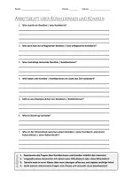 Vorschau - Arbeitsblätter - AB mit Fragen zum Thema "Komikerinnen und Komiker" + Lösungsblatt - Deckblatt