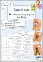 Vorschau - Arbeitsblätter - Rechenspaziergang 5er Reihe (keines Einmaleins) - Deckblatt
