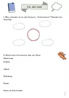 Vorschau - Unterrichtsreihen - Lesetagebuch Rico Oskar und die Tieferschatten Unterrichtsmaterial Deutsch Klasse 5–6 Arbeitsblätter Übungen Wochenplan mit Lösungen - Seite 3