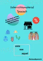 Vorschau - Arbeitsblätter - En una tienda de Ropa-Demostrativos - Deckblatt
