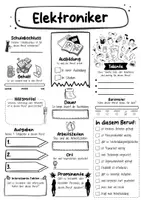Vorschau - Arbeitsblätter - Steckbrief Elektroniker - Seite 1