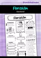 Vorschau - Arbeitsblätter - Steckbrief Florist - Deckblatt