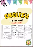 Aperçu - Feuilles d'exercices - My Clothes Mini Booklet | Activity Book | Vocabulary - Page de couverture