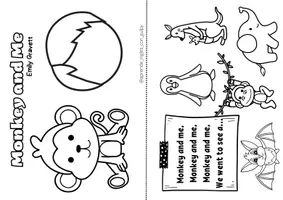 Vista previa - Unidades / Secuencias / Situaciones de Aprendizaje - 'Monkey and Me' minibook 1 - página 2